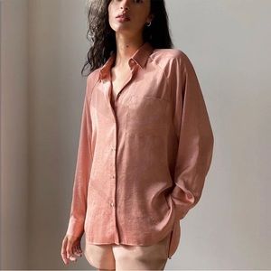Aritzia Wilfred relaxed Oversized button-up shirt